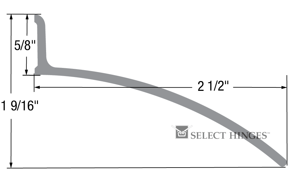 Drip Caps measurement diagram (imperial)