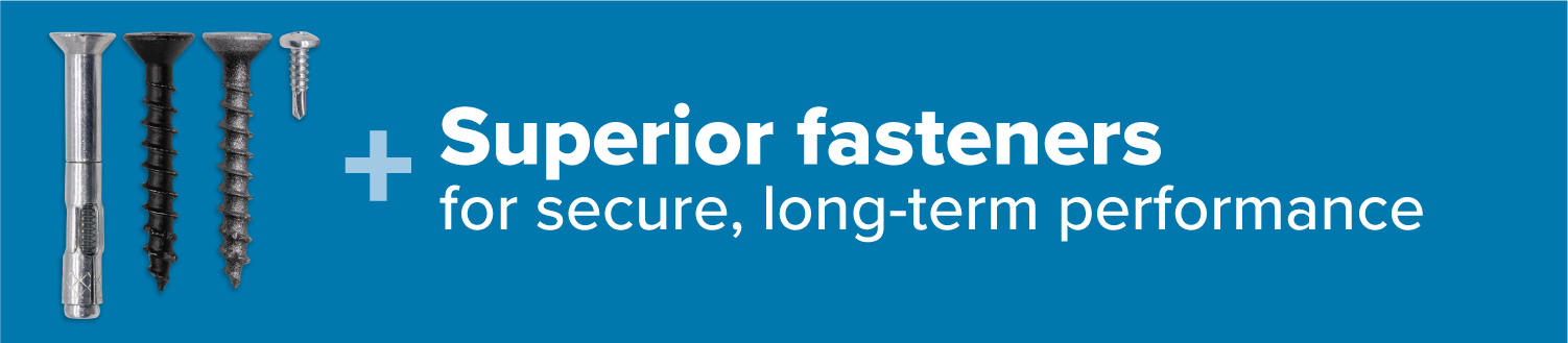 Superior Fasteners - for secure long term performance