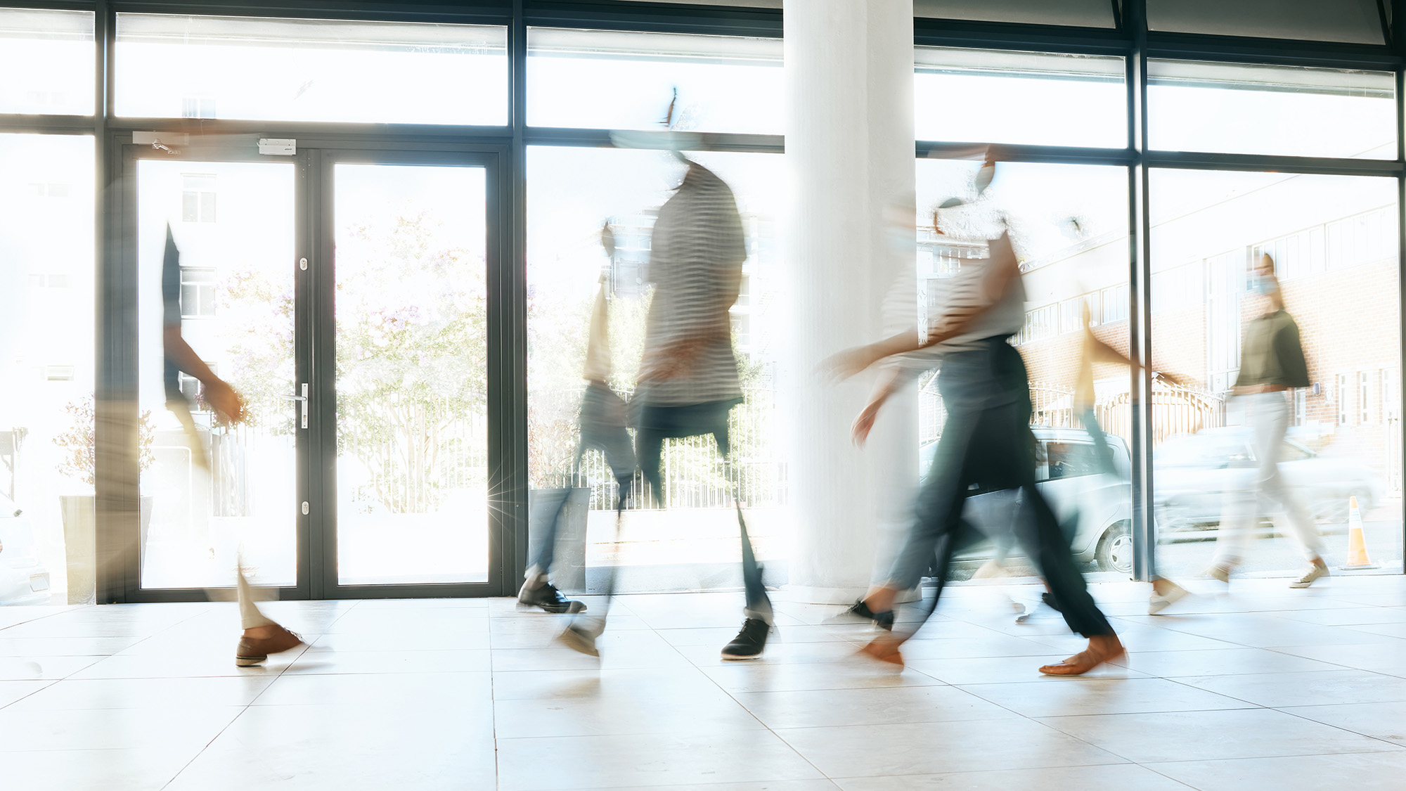 People walking