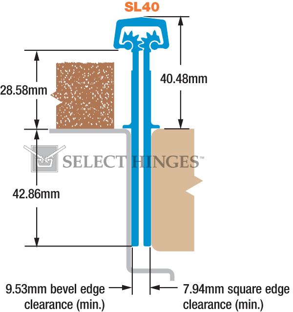 SL40 HD600 metric diagram
