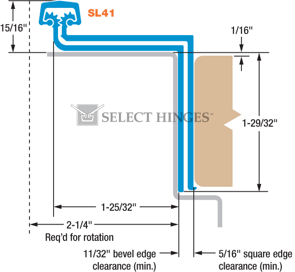 SL41 HD/LL imperial diagram